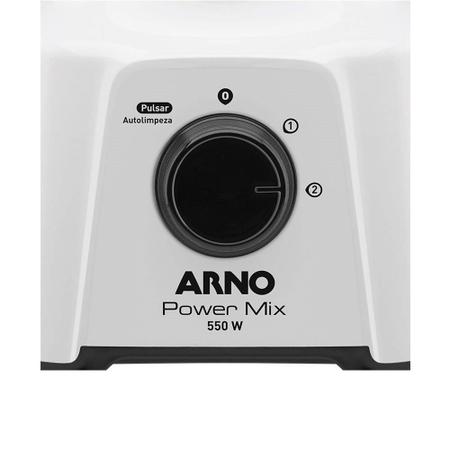 Imagem de Liquidificador Arno LQ12 Power Mix Copo de Plástico 2 Velocidades + Pulsar 550W Branco
