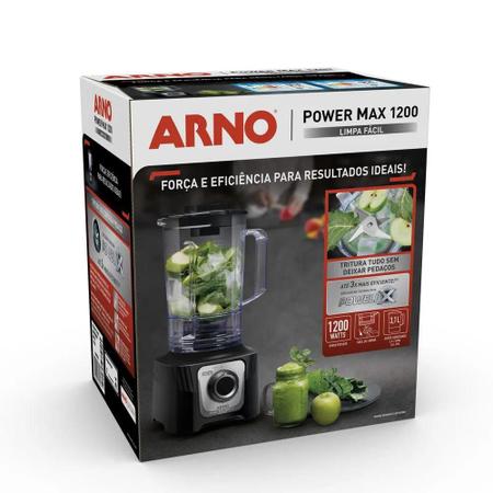 Imagem de Liquidificador Arno Power Max 1200W Limpa Fácil Preto LN78