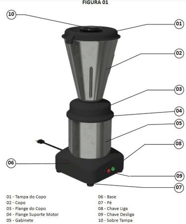 Imagem de Liquidificador Comercial Skymsen Inox 4 Litros LS-04MB-N