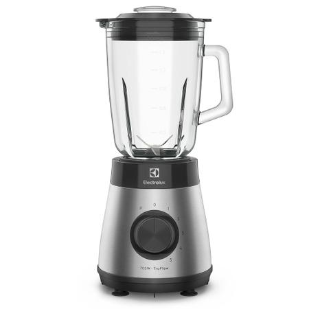 Imagem de Liquidificador Electrolux 700w 1,5L Experience com Copo de Vidro e Tecnologia TruFlow  Cor Inox Preto (EBS30)