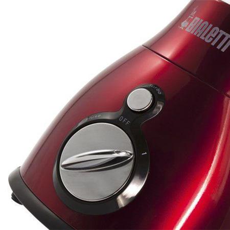 Imagem de Liquidificador em Inox Blender Eletricity Vermelho c/ Copo de Vidro 1,5L 220V - Bialetti