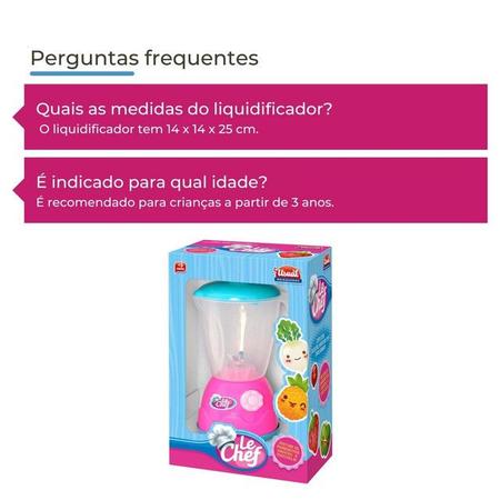 Imagem de Liquidificador Infantil Brinquedo Cozinha Infantil Usual