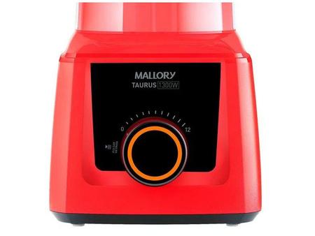Imagem de Liquidificador Mallory Taurus Vermelho e Preto