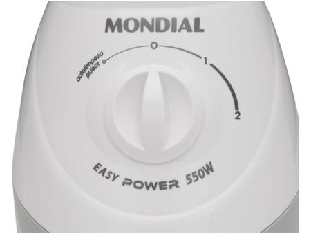 Imagem de Liquidificador Mondial Easy Power L-550-W - Branco 2 Velocidades 550W