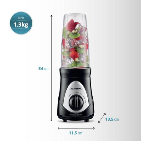 Imagem de Liquidificador Mondial Personal Blender 300W Preto 220V DG-01 