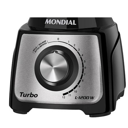 Imagem de Liquidificador Mondial Turbo Inox L-1200 3L 1200W BI - 127V