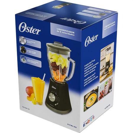 Imagem de Liquidificador Oster Superchef 750w Jarra de Vidro Preto 220v