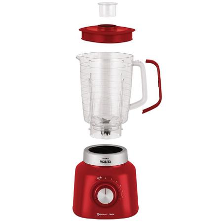 Imagem de Liquidificador Philips Walita com Filtro Viva ProBlend Copo de Plástico 5 Velocidades + Pulsar 700W Vermelho