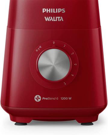 Imagem de Liquidificador Philips Walita RI2240/40 Vermelho - Capacidade 3 Litros 5 Velocidades + Pulsar 220v