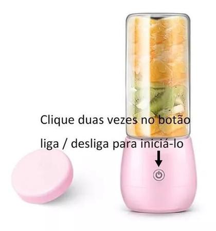 Imagem de Liquidificador Portátil Jarra De Vidro Recarregável Usb Top