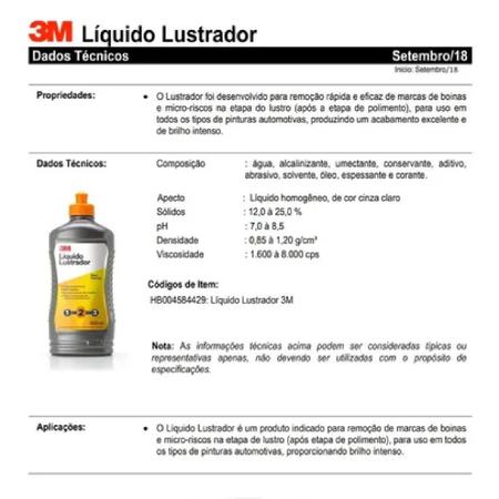 Imagem de Liquido Lustrador 3M Remove Micro Riscos 500ml