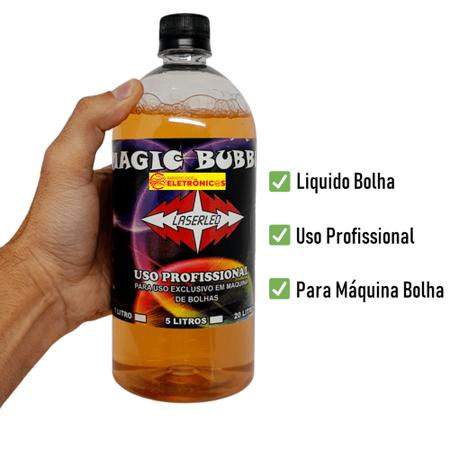 Imagem de Líquido Máquina De Bolhas Sabão Fluído Especial 1 Litro MAGICBOLHA