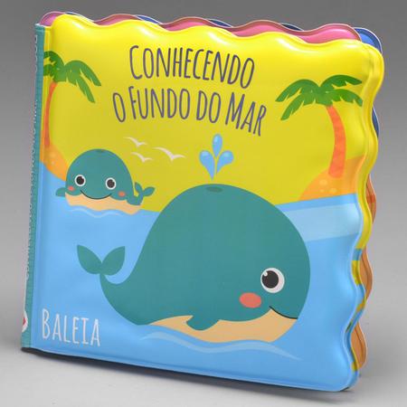 Imagem de Livrinho de Banho para Bebê PVC Impermeável Buba Conhecendo o Fundo do Mar Colorido