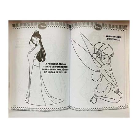 100 paginas para colorir disney - princesas - Livro de Colorir - Magazine  Luiza