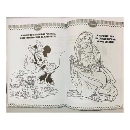 Livro 100 Páginas para Colorir Disney - Princesas - Com Atividades  Educativas - - Livro de Colorir - Magazine Luiza