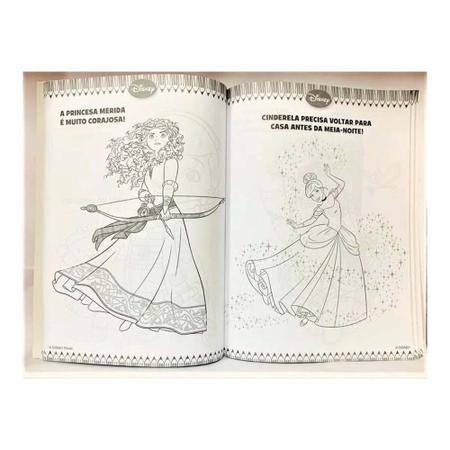 100 paginas para colorir disney - princesas - Livro de Colorir - Magazine  Luiza