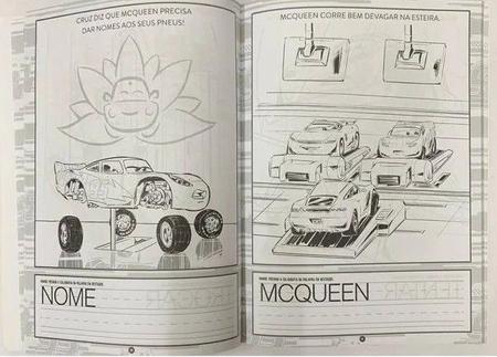 Livro - Disney - Pixar - Carros 3 - 100 Páginas Para Colorir - Catavento