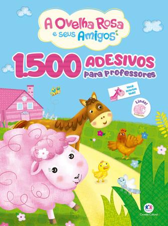 Imagem de Livro - 1500 adesivos para professores - A ovelha rosa e seus amigos