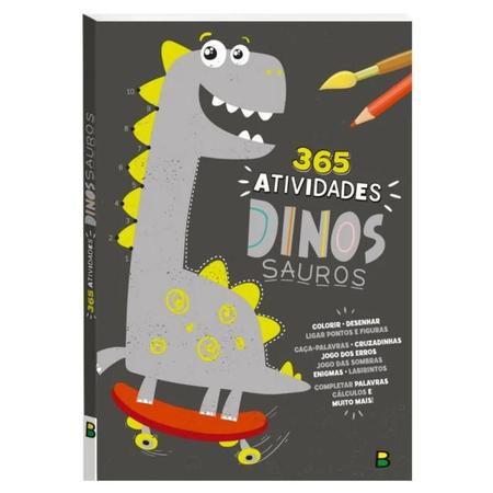 Livro Infantil 3 a 6 Anos Megapad Colorir e Atividades Dinossauros  Todolivro na Papelaria Art Nova