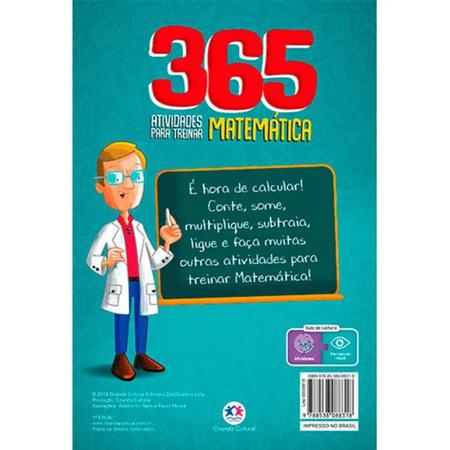 Livro 365 Atividades Para Treinar Matemática Crianças Filhos