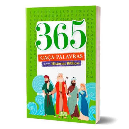 Livro 365 Caça Palavras C/ Historias Bíblicas - - Livros de Caça-palavras -  Magazine Luiza