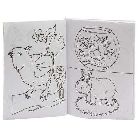 Livro Infantil 365 Desenhos Para Colorir Preto Brasileitura 1144847 -  Papelaria Criativa