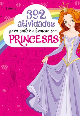 Imagem de Livro - 392 Atividades para pintar e brincar com Princesas