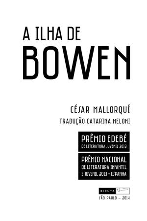 Imagem de Livro - A ilha de Bowen