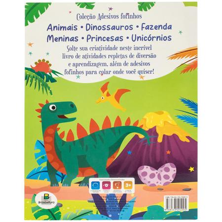 Livro Infantil Dinossauros - Adesivos, Atividades, Jogos E