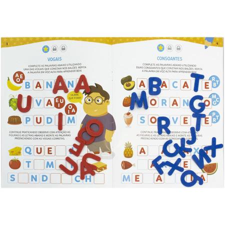 Imagem de Livro Alfabeto Móvel Letras E Números C/ Peças Eva Todolivro