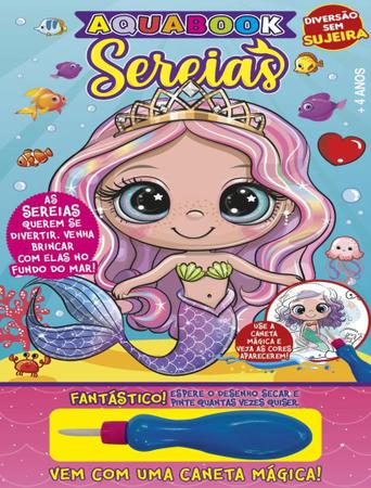 Livro Aquabook Sereias com Caneta Mágica Imagem de Livro Aquabook Sereias com Caneta Mágica