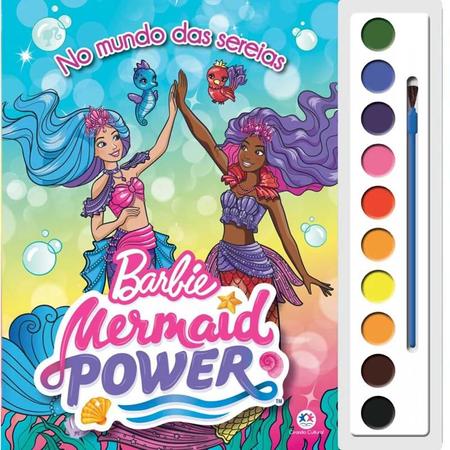 Livro Aquarela Barbie - No mundo das sereias Crianças Filhos Infantil  Desenho História Brincar Pintar Colorir Ciranda - - Livros de Literatura  Infantil - Magazine Luiza