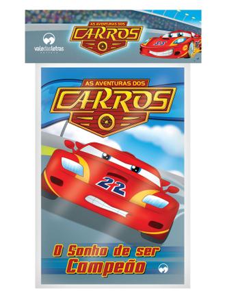 Livro Infantil Com Cd Ou dvd Aventura Dos Carros 8vol + jogos Vale