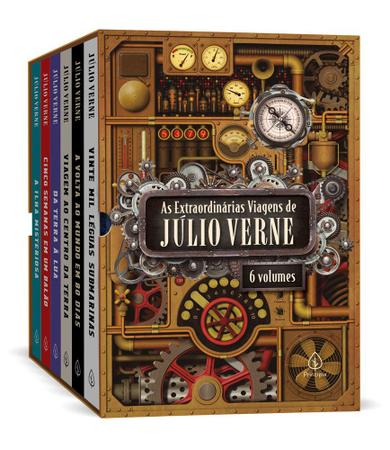 Livro As Extraordinárias Viagens Júlio Verne - Box 6 Livros Imagem de Livro As Extraordinárias Viagens Júlio Verne - Box 6 Livros
