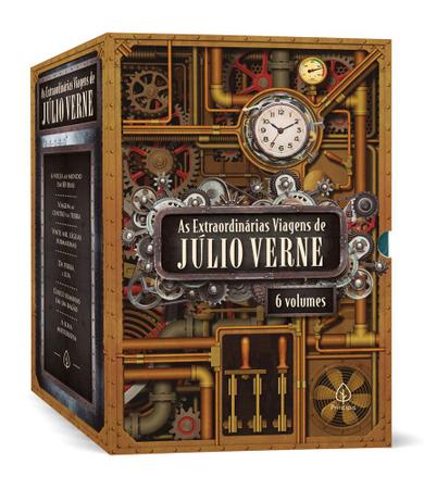 Livro As Extraordinárias Viagens Júlio Verne - Box 6 Livros Imagem de Livro As Extraordinárias Viagens Júlio Verne - Box 6 Livros