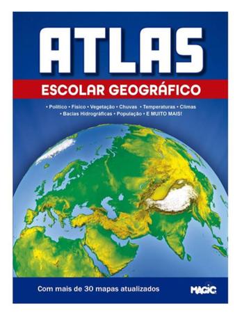 Imagem de Livro Atlas Geográfico Escolar 27cm X 20cm 32pgs. - Mágic Kids