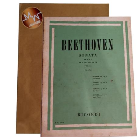 Imagem de Livro beethoven sonata op. 2 n. 2 per pianoforte 3 edizione ( estoque antigo )