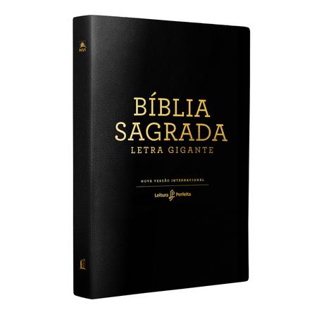 Imagem de Livro - Bíblia NVI, Couro Soft, Preto, Letra Gigante, Leitura Perfeita