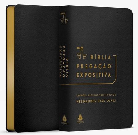 Imagem de Livro - Bíblia Pregação Expositiva | RA |PU luxo preto