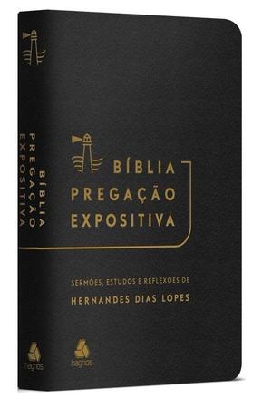 Imagem de Livro - Bíblia Pregação Expositiva | RA |PU luxo preto