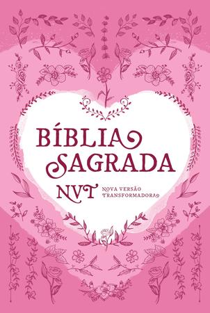 Livro - Bíblia Sagrada NVT - Coração Rosa Imagem de Livro - Bíblia Sagrada NVT - Coração Rosa