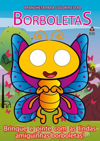 Imagem de Livro - Borboletas - Prancheta para Colorir