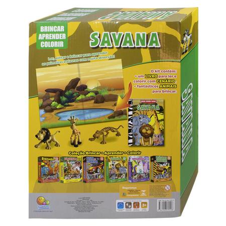 Imagem de Livro - Brincar-aprender-colorir II: Savana