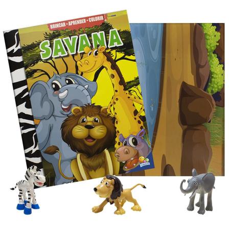 Imagem de Livro - Brincar-aprender-colorir II: Savana
