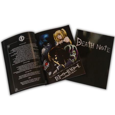 Livro Caderno Anime Death Note Personagens Light Yagami e Ryuk Cosplay Geek  Presentes Otaku - Caderno - Magazine Luiza