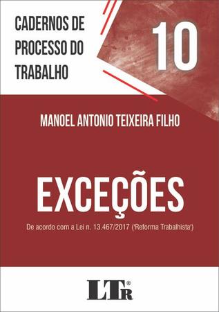 Imagem de Livro - Cadernos de Processo do Trabalho, 10: Exceções