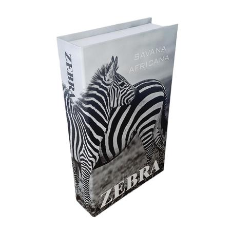 Imagem de Livro caixa m animais áfrica preto e branco 25ax16l/cm