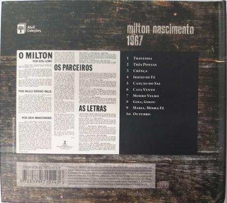 Imagem de Livro/CD 1967 Travessia Milton Nascimento 50 anos Col. Abril