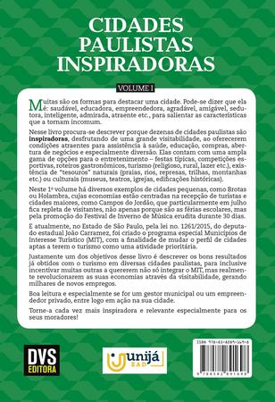 Imagem de Livro - Cidades Paulistas Inspiradoras - volume 1