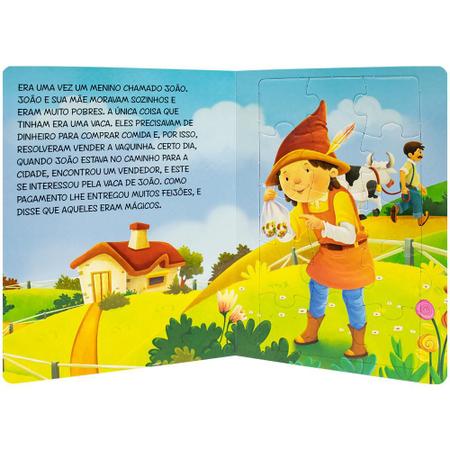 Imagem de Livro - Clássicos em Quebra-Cabeças: João e o Pé de Feijão